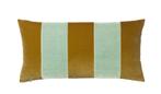 Christina Lundsteen rechthoekig gestreept fluwelen kussen, Huis en Inrichting, Ophalen of Verzenden, Zo goed als nieuw, Geel, Rechthoekig