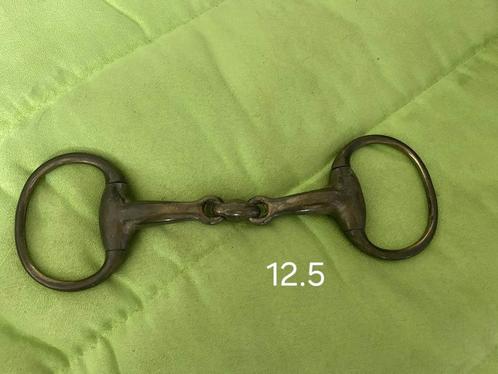 BIT 12,5cm Dubbel Gebroken Bustrens Messing, Dieren en Toebehoren, Paarden en Pony's | Hoofdstellen en Tuigage, Gebruikt, Overige soorten