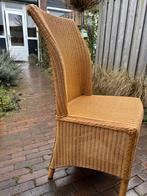 4 Lloyd Loom Eetkamerstoelen, Huis en Inrichting, Stoelen, Ophalen, Gebruikt, Bruin, Riet of Rotan