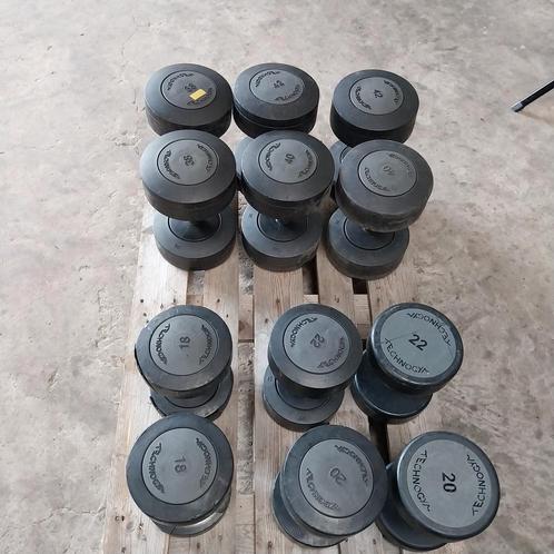 Technogym dumbells, Sport en Fitness, Fitnessmaterialen, Zo goed als nieuw, Dumbbell, Ophalen