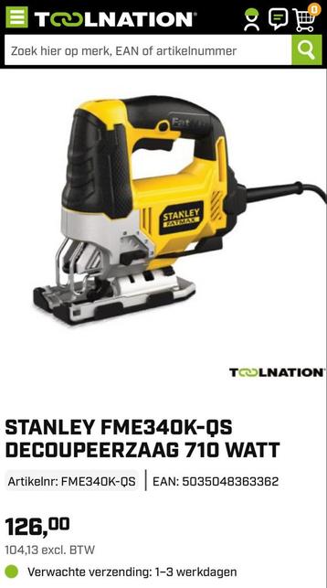 Stanley Fatmax Decoupeerzaag FME340K-QS - 710W beschikbaar voor biedingen