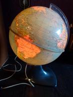 vintage wereldbol globus Marco Polo 60er jaren, Ophalen, Verlicht, Zo goed als nieuw