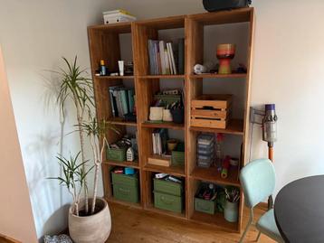 Eikenhouten boekenkasten
