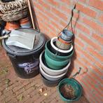 Bloempotten hangpotten potjes kleuren plastic, Tuin en Terras, Bloembakken en Plantenbakken, Ophalen, Kunststof, Minder dan 30 cm