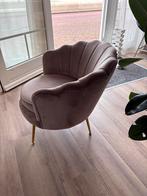 Taupe Schelp Stoel, Huis en Inrichting, Fauteuils, Ophalen, Minder dan 75 cm, Zo goed als nieuw, Stof