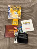 Pokemon Yellow USA Compleet en origineel, Spelcomputers en Games, Games | Nintendo Game Boy, -, -, 1 speler, Ophalen of Verzenden