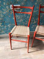Set vintage Gio Ponti superlichtgewicht stoelen, Twee, Gebruikt, Ophalen of Verzenden, Overige kleuren