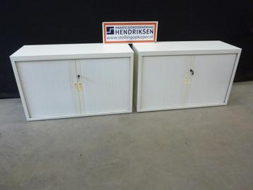 Lage roldeurkast / kantoorkast 120x45x74cm nette kast + slot beschikbaar voor biedingen