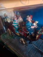 Lemax mooie koets met paarden en hond, Ophalen of Verzenden