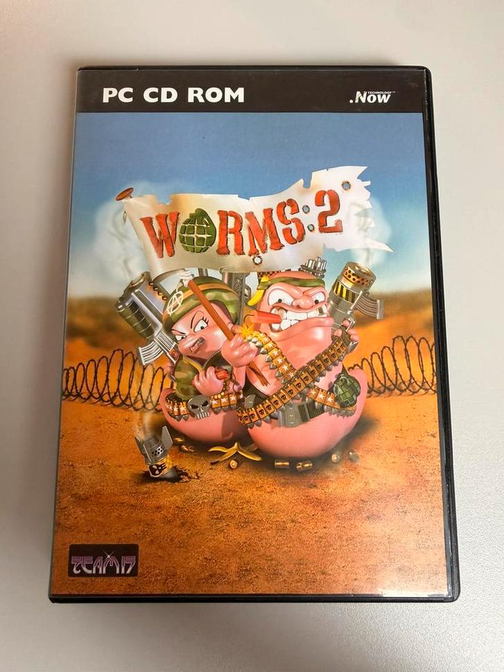 Worms 2 PC – Retro Game - Compleet Werkend – Nette staat, Spelcomputers en Games, Games | Pc, Zo goed als nieuw, 1 speler, Vanaf 7 jaar
