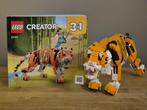 LEGO Creator 3-in-1 Grote Tijger 31129, Ophalen of Verzenden, Zo goed als nieuw, Complete set, Lego