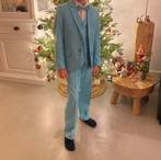 Jongens kostuum turquoise maat 128 - merk Henk ter Horst, Kinderen en Baby's, Kinderkleding | Maat 128, Ophalen, Zo goed als nieuw