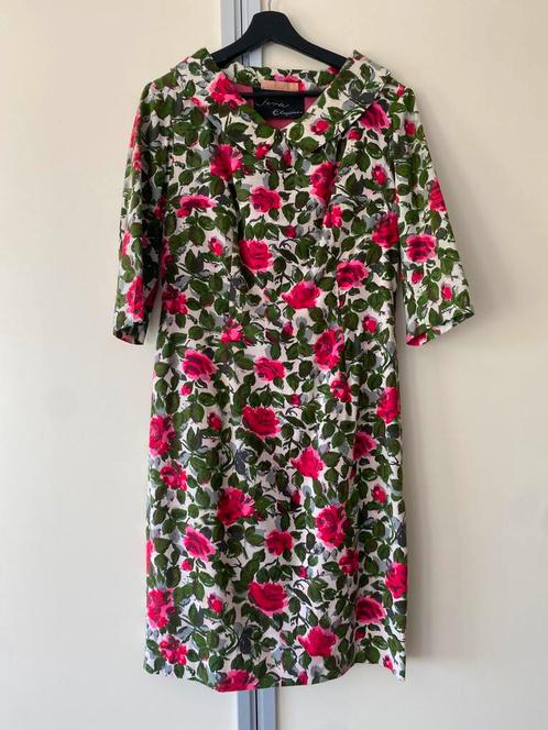 Schitterende jaren 50 jurk in uitstekende staat, Kleding | Dames, Jurken, Maat 38/40 (M), Groen, Onder de knie, Ophalen of Verzenden