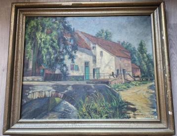 Schilderij Watermolen Meerssen-Rothem beschikbaar voor biedingen