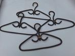 4 vintage bamboe rotan kledinghangers kleerhangers, Ophalen of Verzenden, Gebruikt, Overige materialen