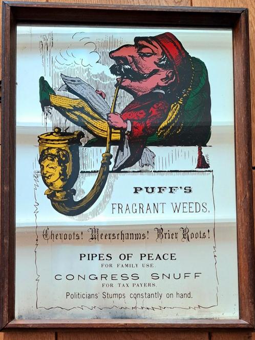 Vintage spiegel, Huis en Inrichting, Woonaccessoires | Spiegels, Zo goed als nieuw, Minder dan 50 cm, Minder dan 100 cm, Rechthoekig