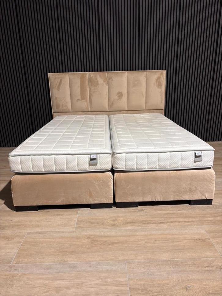 Auping Cresto Matras met Perfect Boxspring 180x200, Huis en Inrichting, Slaapkamer | Bedden, Zo goed als nieuw, Tweepersoons, 180 cm