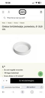 6x creme brulee bakjes - niet gebruikt, Ophalen of Verzenden