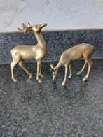 Vintage set messing hertjes, Ophalen of Verzenden