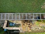 aluminium ladder, Doe-het-zelf en Verbouw, Ladders en Trappen, Ophalen, Gebruikt, 4 meter of meer