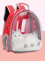 Pet Carrier Bubble Bag Breathable Backpack, Ophalen of Verzenden, Zo goed als nieuw