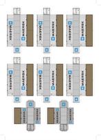 Bouwplaten voor Maersk containers, schaal N, Nieuw, Overige typen, Verzenden