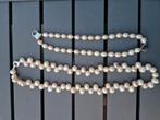 Parel ketting en armband, Sieraden, Tassen en Uiterlijk, Kettingen, Ophalen of Verzenden, Zo goed als nieuw, Wit