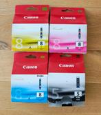 Canon cartridges CLI-8Y CLI-8M CLI-8C PGI-5BK, Ophalen of Verzenden, Nieuw, Cartridge, Canon