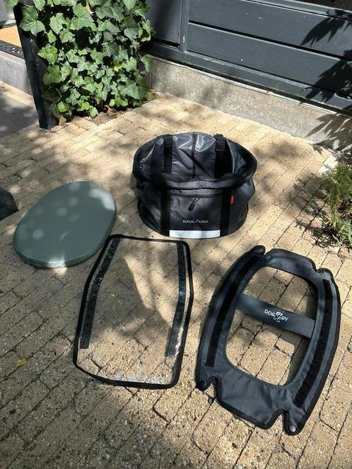Rixen & Kaul Huisdier Fietsmand klickfix ZGAN, Fietsen en Brommers, Fietsaccessoires | Fietsmanden, Zo goed als nieuw, Stuurbevestiging
