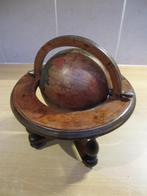 antieke houten mini globe wereldbol decoratie globe, Huis en Inrichting, Woonaccessoires | Wereldbollen, Ophalen of Verzenden