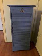 Blauw geschilderde rolluikkast in goede staat, Huis en Inrichting, Kasten | Roldeurkasten en Archiefkasten, Ophalen, Gebruikt