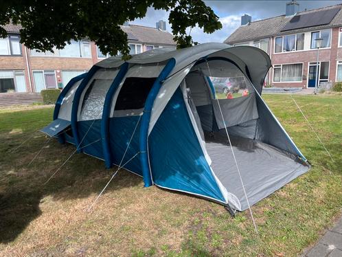 Quachua 6.3 opblaasbare tent. 4/6 personen., Caravans en Kamperen, Tenten, tot en met 4, Zo goed als nieuw, Ophalen