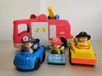 Fisher Price Little People voertuigen/ brandweer set, Speelset, Met geluid, Gebruikt, Ophalen of Verzenden