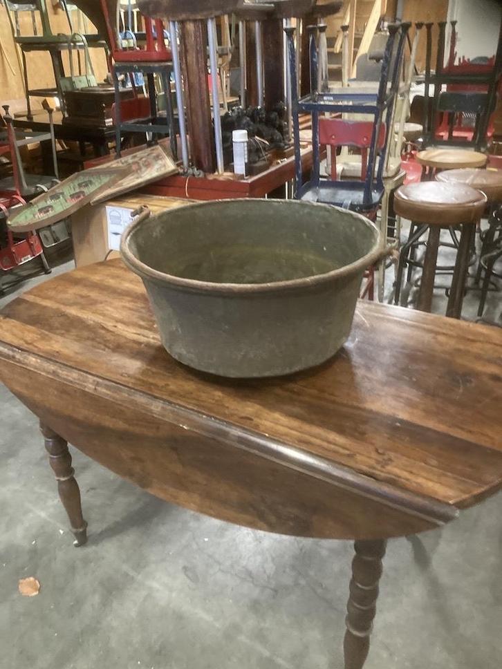 Antieke Koperen Hengselbak diameter 54 cm, Antiek en Kunst, Antiek | Koper en Brons, Koper, Ophalen