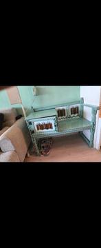 Leuk Vintage bankje, Huis en Inrichting, Banken | Bankstellen, Ophalen, Zo goed als nieuw