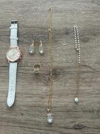 Dames horloge met oorbel ring enz, Sieraden, Tassen en Uiterlijk, Horloges | Dames, Nieuw, Ophalen of Verzenden