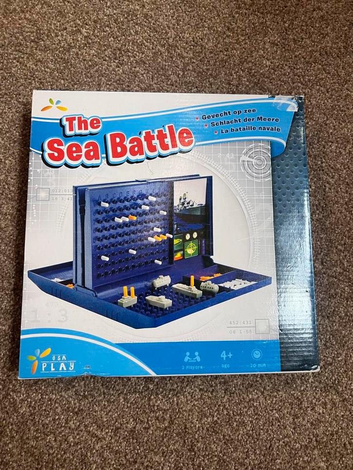 The Sea Battle - Zeeslag Spel, Hobby en Vrije tijd, Gezelschapsspellen | Bordspellen, Gebruikt, Ophalen of Verzenden