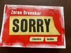 Zoran Drvenkar - Sorry. Dwarsligger 149, Ophalen of Verzenden, Zo goed als nieuw, Nederland, Zoran Drvenkar