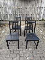 4 IKEA STEFAN stoelen - DIY project, Huis en Inrichting, Stoelen, Ophalen, Gebruikt, Zwart, Vier