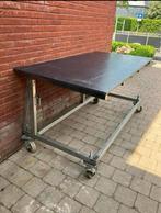 Zeer degelijke rvs werktafel met kunstoffenblad van HDPE500, Ophalen, Zo goed als nieuw