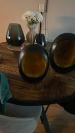2 eggs windlichten, Huis en Inrichting, Woonaccessoires | Kandelaars en Kaarsen, Ophalen of Verzenden, Zo goed als nieuw, 25 tot 50 cm