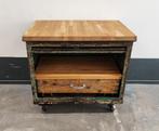 Industrieel dressoir, industriële werkbank, Ophalen, Gebruikt, 100 tot 150 cm, Met klep(pen)