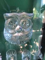 Skruf Glasbruk Zweden. Zware Kristallen Glasuil beeld, Antiek en Kunst, Ophalen of Verzenden