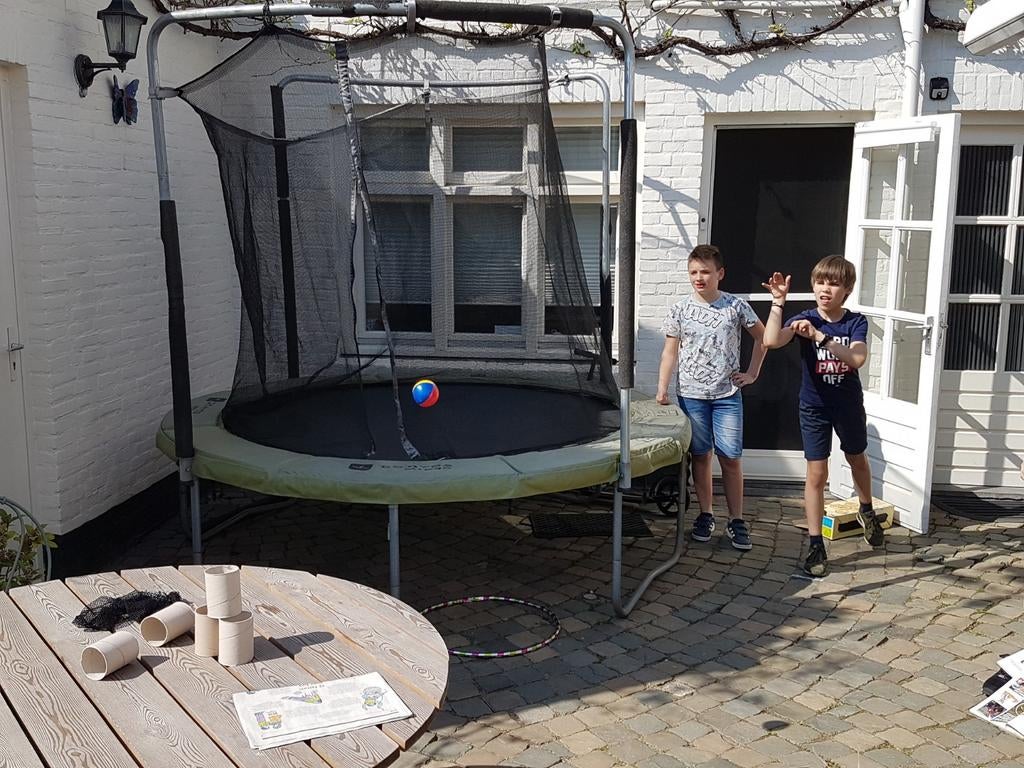 Decathlon Trampoline 3m met Net, Kinderen en Baby's, Speelgoed | Buiten | Trampolines, Gebruikt, Ophalen