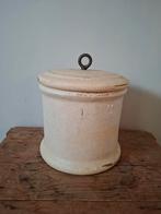 Oude Aardewerken Zuurkoolpot met Deksel, Antiek en Kunst, Ophalen of Verzenden