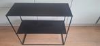 Side tablet metaal zwart, Gebruikt, 50 tot 100 cm, Industrieel  scandinavisch, Ophalen of Verzenden