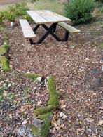 Degelijke robuuste picknicktafel, Ophalen of Verzenden, Zo goed als nieuw, Rechthoekig, Hout
