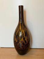 Grote vaas Luipaard print 72 cm hoog, Ophalen, Overige kleuren, 50 tot 75 cm, Glas
