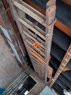 4.5m vintage houten ladder, dubbel uitschuifbaar., Ophalen, Overige typen, 5 meter of hoger