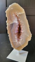 Prachtige agaat met amethist, Verzamelen, Mineralen en Fossielen, Ophalen of Verzenden